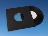 10” Cardboard Jackets - Black, With Holes